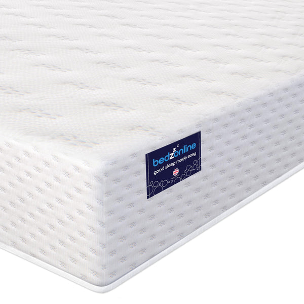 BEDZONLINE Mattress Eco Memory Foam Single Mattress - Firm | 3ft Breathable 11cm Certified Therma-Pure Memory Foam & Reflex Foam Mattress | UK Handmade & Hypoallergenic