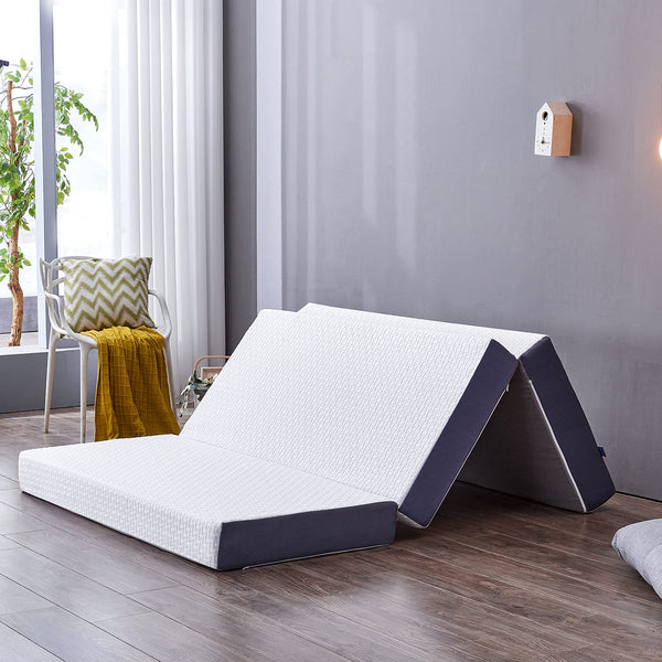 Inofia Folding Mattress Double,15cm Memory Foam Foldable Mattress, Guest Folding Mattress with Washable Cover,Foldable in Three,Bed in a Box,100-Night Home Trial(Double(135x190x15cm)) Visit the Inofia Store