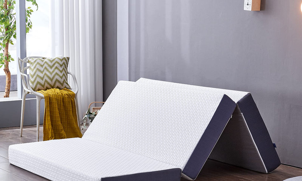 Inofia Folding Mattress Double,15cm Memory Foam Foldable Mattress, Guest Folding Mattress with Washable Cover,Foldable in Three,Bed in a Box,100-Night Home Trial(Double(135x190x15cm)) Visit the Inofia Store