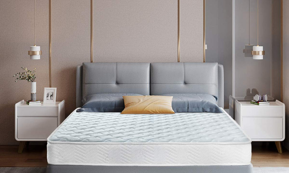 Good Nite Single Mattress 3FT Spring Mattress with 3cm Memory Foam Mattress Flexible Mattresses 3D Breathable Knitted Fabric Fire Support System 18cm Deep