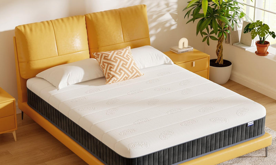 MOLPHIT Single Mattress, 10 Inch Hybrid Mattress with Breathable Foam and Individually Pocket Spring, Orthopedic Mattresses for Back Pain Relief, Medium Firm Mattresses in a Box, 90x190x25cm