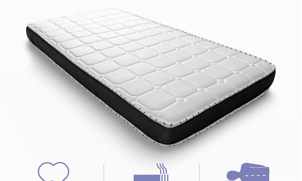 naturalex 3ft Single Mattress Memory Foam Mattress 6 Inch Deep Plush Mattress (90x190cm) Fire Retardant Skin Friendly, Extrafresh