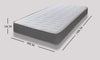 eXtreme comfort ltd The 3ft Single Cooltouch Essentials Wave Grey Border 18cms Deep Spring Value Mattress.
