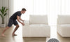 Vesgantti Sectional Corner Sofa, Chenille Deep Seat L Shape Cloud Couch, No Assembly Required