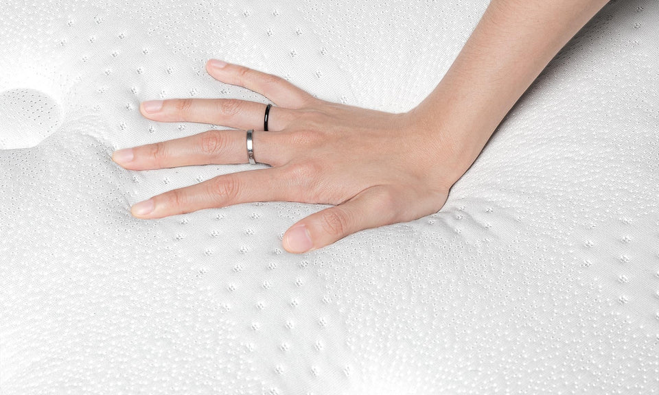 TeQsli Gel Individually Pocket Sprung King Mattress 5FT with Soft Fabric, 10 Inch Hybrid Mattress King for Pressure & Back Pain Relief, Medium Firm Mattress in a Box-150x200x25cm