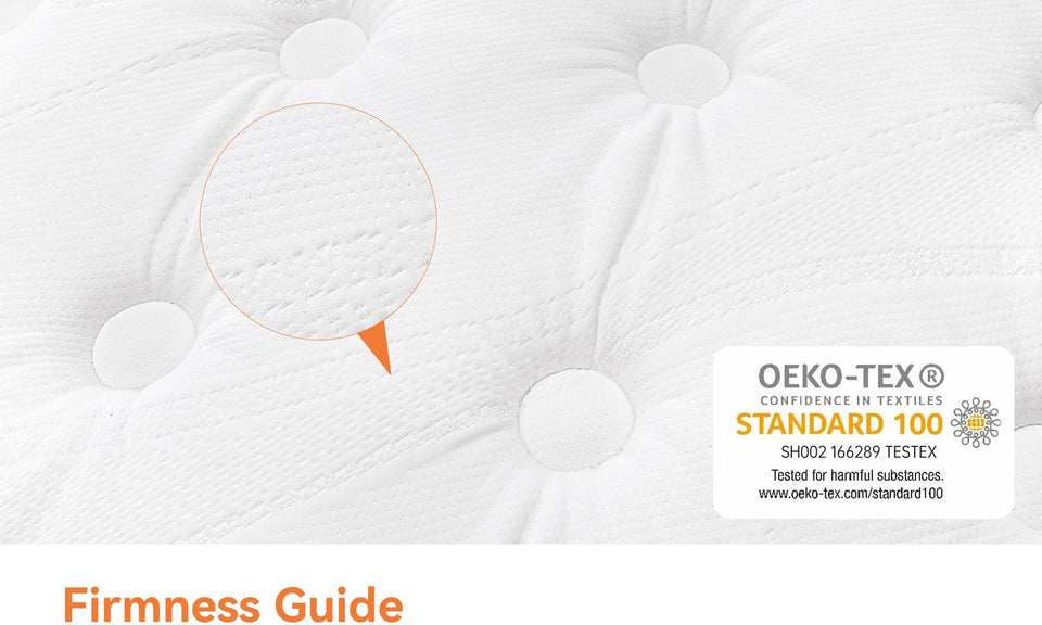 TeQsli Double Mattress 4FT6, 10 Inch Gel Memory Foam 7 Zone Orthopedic Double Mattress Pocket Sprungs Wave Memory Foam Hybrid - Medium Firm - Motion Isolation 135x190x25 cm