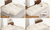 Vesgantti Sectional Corner Sofa, Chenille Deep Seat L Shape Cloud Couch, No Assembly Required