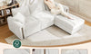 Vesgantti 4/5 Seater U Shaped Sofa with Storage, Small Modular L Shaped Sofas, Chenille/Corduroy Convertible Left/Right Hand Corner Couch
