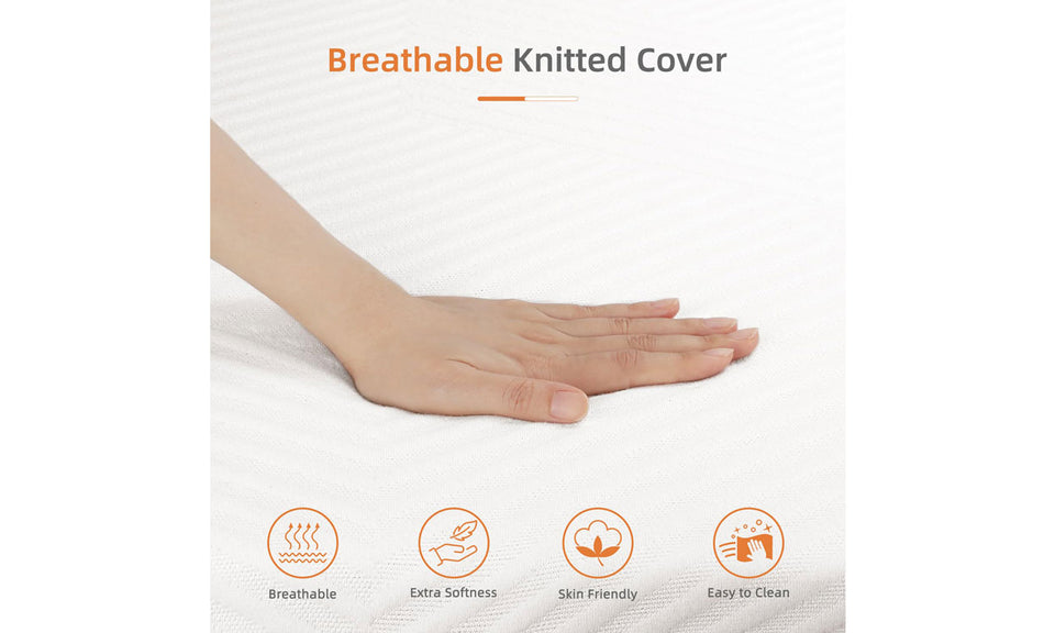 Vesgantti Mattress 16/18/20cm Gel Memory Foam Mattress for Cool Sleep & Pressure Relief - Medium, CertiPUR-US Certified