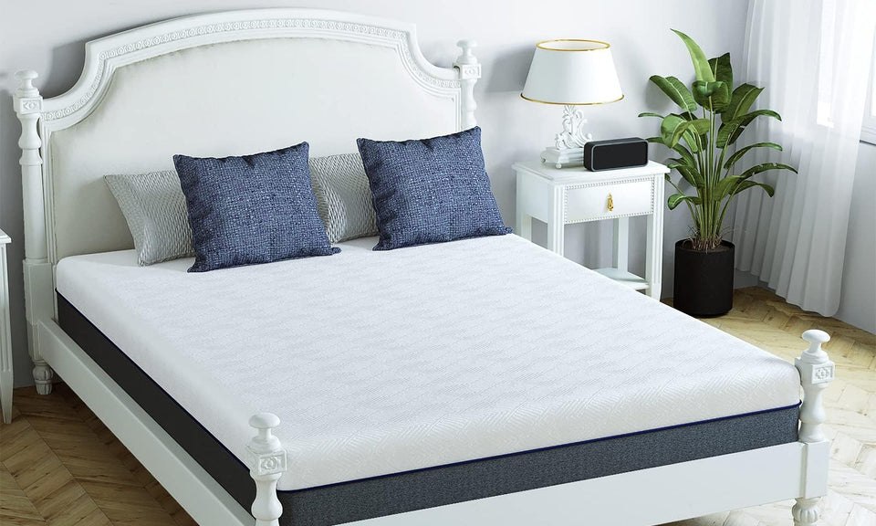 wowttrelax Double Memory Foam Mattress, 8 Inch with Soft Fabric, Skin-friendly Mattress, Breathable Cover, 2 Layer for More Supportive, Medium Firm-4FT6 Mattress| 135x190x20cm