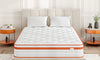 TeQsli Double Mattress 4FT6, 10 Inch Gel Memory Foam 7 Zone Orthopedic Double Mattress Pocket Sprungs Wave Memory Foam Hybrid - Medium Firm - Motion Isolation 135x190x25 cm