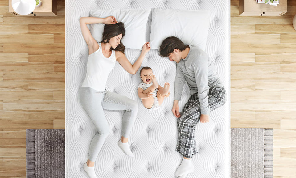 TeQsli 4FT6 Double Mattress, 10.6 Inch Memory Foam Sprung Hybrid Mattress for Pressure Relief & Edge Support, 9-Zone Support Orthopedic Mattress Medium Firm with Skin-Friendly Fabric 135x190x27cm Visit the TeQsli Store