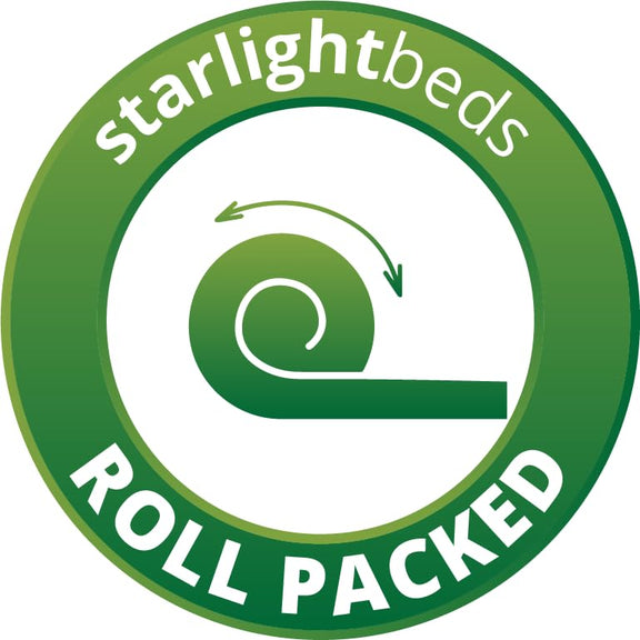 Starlight Beds Cooltouch Hybrid Single Mattress – Memory Foam Mattress with Springs, Maximum Value, 18cm Deep, Plush, White,(90cm x 190cm)