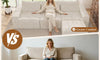Vesgantti Sectional Corner Sofa, Chenille Deep Seat L Shape Cloud Couch, No Assembly Required