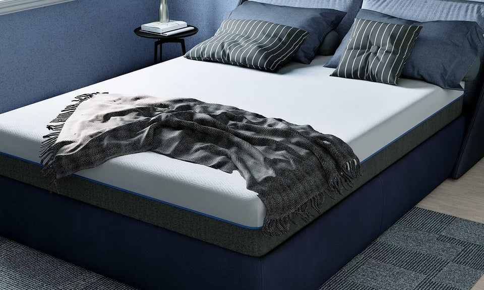 wowttrelax Double Memory Foam Mattress, 8 Inch with Soft Fabric, Skin-friendly Mattress, Breathable Cover, 2 Layer for More Supportive, Medium Firm-4FT6 Mattress| 135x190x20cm