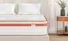 TeQsli Double Mattress 4FT6, 10 Inch Gel Memory Foam 7 Zone Orthopedic Double Mattress Pocket Sprungs Wave Memory Foam Hybrid - Medium Firm - Motion Isolation 135x190x25 cm