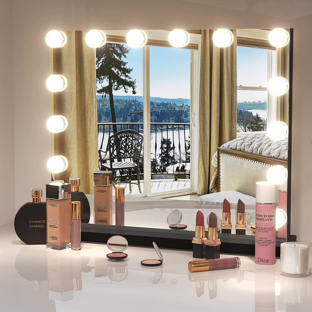 Dripex Vanity Mirror with Lights, Large Hollywood Lighted Makeup Mirro –  Vesgantti-UK