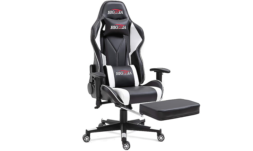 Bigzzia Gaming Chair - Ergonomic Office Chair (with footrest)