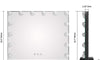 Dripex Vanity Mirror with Lights, Large Hollywood Lighted Makeup Mirror with 14 Dimmable LED Bulbs, Touchscreen Control, Cosmetic Tabletop Mirror for Bedroom, Dressing Room 19.7"x 4.7"x 16.5"