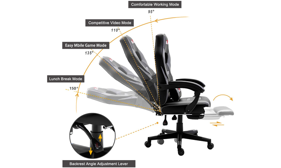 Bigzzia PC & Racing Game Chair