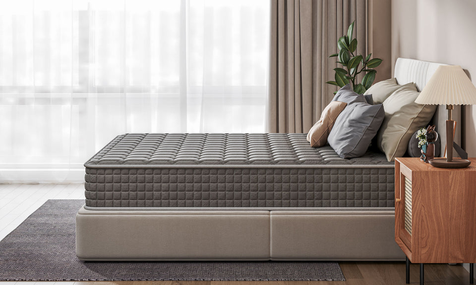 Vesgantti Original Hybrid Mattress Grey  9.4 Inch Tight Top Mattress Series