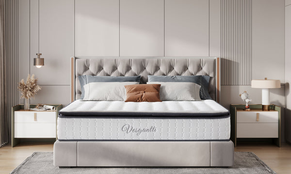 Vesgantti Nova Future Hybrid Mattress-10.6 Inch Pillow Top Mattress,2022 Best UK Mattresses Customer Ranked ,mattress uk online