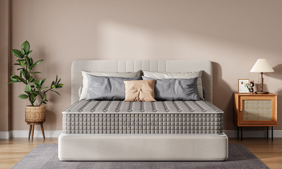 Vesgantti Original Hybrid Mattress Grey  9.4 Inch Tight Top Mattress Series