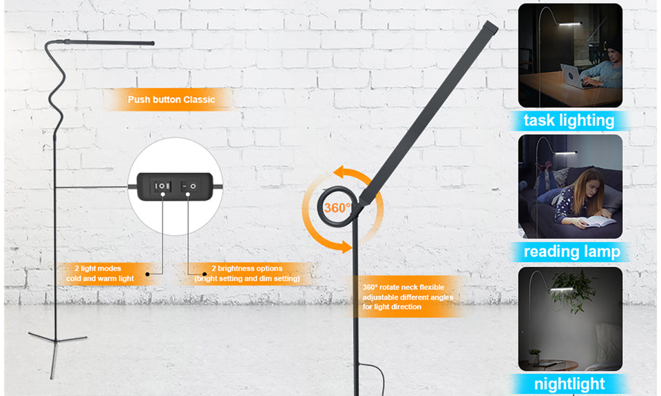 4 Colour Temperatures Adjustable Led Floor Lamp