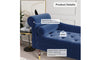Vesgantti Velvet Chaise Longue With Left Armrest And Lumbar Pillow