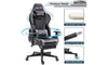 Bigzzia Gaming Chair - Ergonomic Office Chair (with footrest)