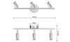 3 Led Light Track Lighting - Ceiling or Wall Mount