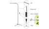 4 Colour Temperatures Adjustable Led Floor Lamp