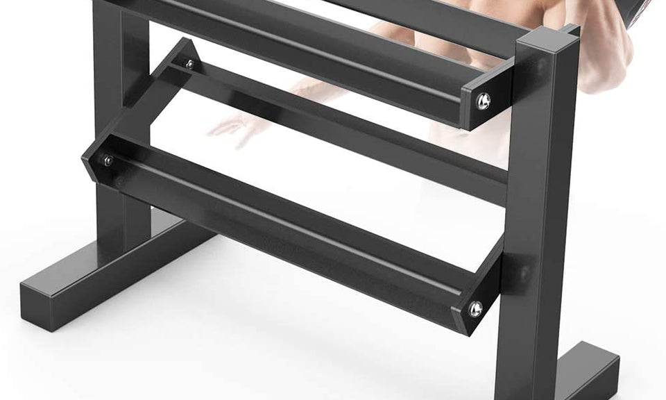 Dripex 2 Tier Heavy Duty Dumbbell Rack Storage Stand