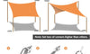 Dripex Sun Shade Sail Waterproof Canopy PES Polyester Awning