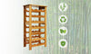 Dripex Bamboo Wine Rack 7 Tier 27 Bottle Wine Holder Wine Storage Rack Free Standing Display Shelves for Home Kitchen