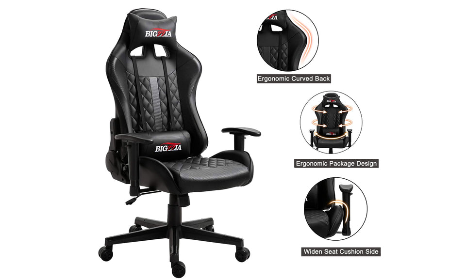 Bigzzia Ergonomic  PC & Racing Game Chair-172 Degree