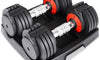 Dripex 10-level Adjustable Dumbbells Fast Adjust Weight by Turning Handle for Full Body Workout Fitness