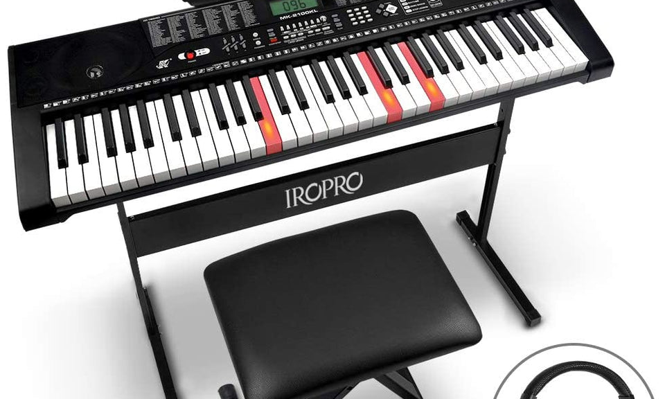 Magical LED Lighted on the keys of this 61 keyboard piano-Follow the LED light