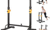 Dripex Squat Rack Stand Home Gym, Adjustable Bench Press Rack, Solid Steel Barbell Rack with Dip Bar Station, Multi-Function Weight Lifting Rack Stand Max 550LBS