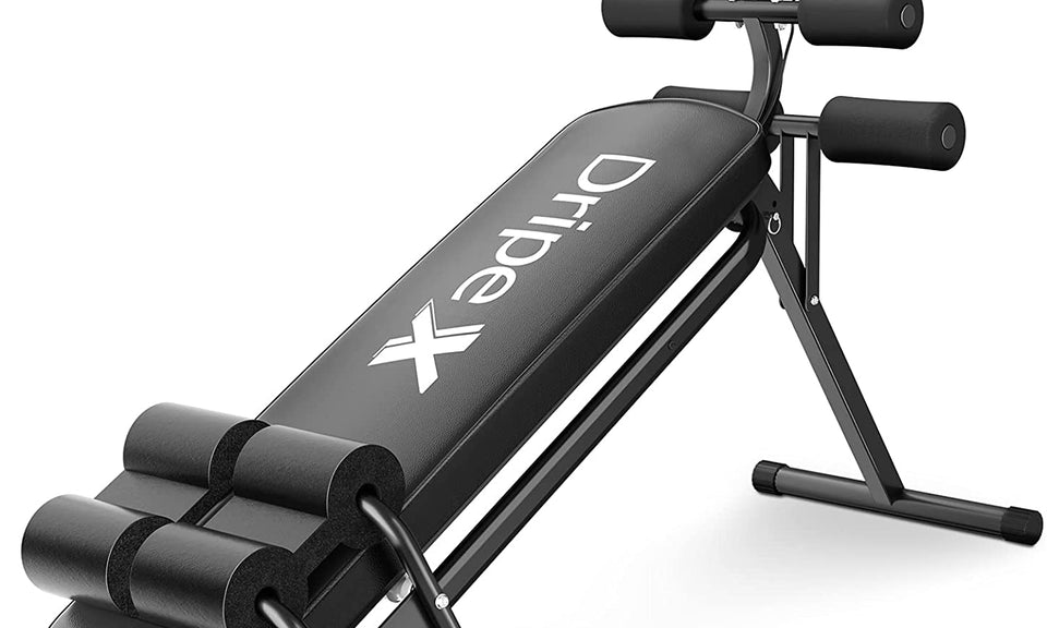 Dripex Abdominal Exercise Bench, Core Ab Crunch Workout Machine with LCD Display, Adjustable Sit Up Bench Exerciser Equipment