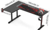 Dripex Ergonomic L Shape Computer Desk Large Carbon Fiber Desktop Surface