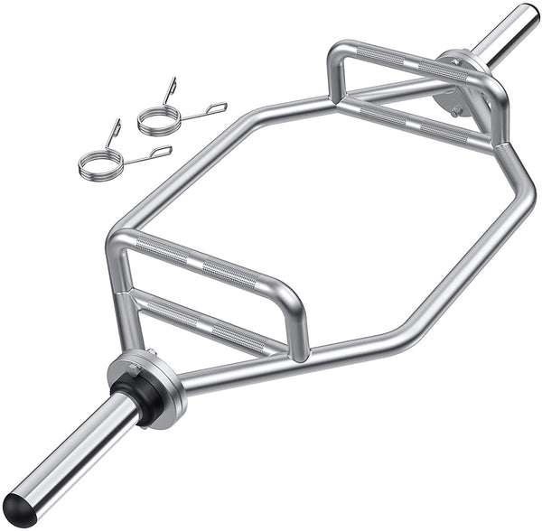 Dripex Olympic Hex Bar Barbell Bars - 56" Deadlift Trap Bar Weights Lifting Shrug Bar