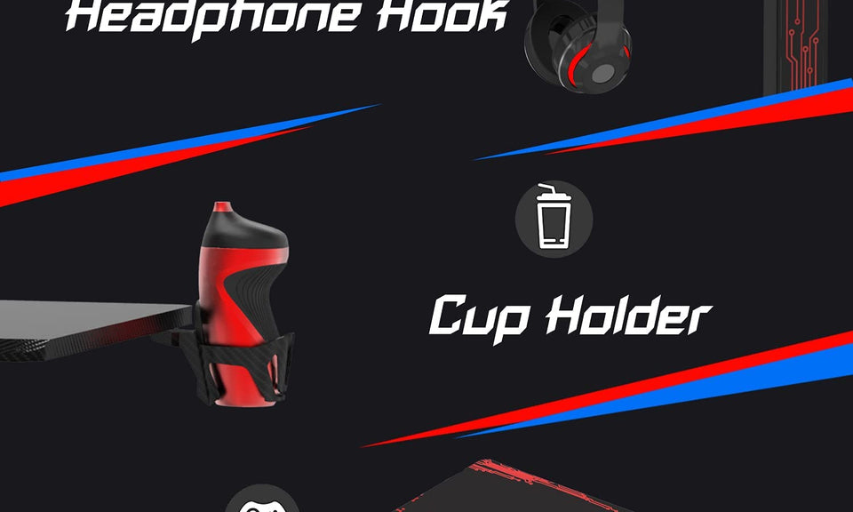 Dripex Ergonomic L Shape Computer Desk Large Carbon Fiber Desktop Surface