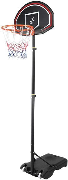 Dripex Professional Kids Height Adjustable Portable Outdoor Basketball Hoop Free standing Basketball Stand Net Set for kids 1.6M-2.1M with Wheels