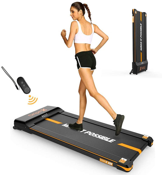 Dripex Under-Desk Treadmill with Remote Control, 1-6KM/H Adjustable Speed, 500W Motor, LCD Screen