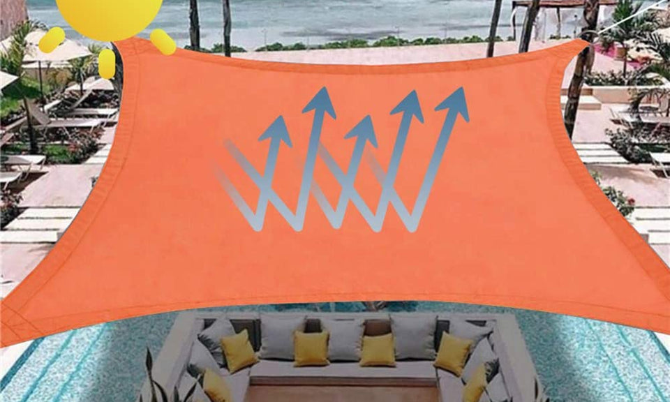Dripex Sun Shade Sail Waterproof Canopy PES Polyester Awning