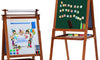 Dripex Kids Easel Double Sided Painting Chalkboard and Magnetic Board with Paper Roller for Children