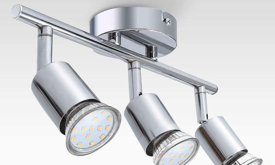 3 Light Wide Fixed Rail - Ceiling or Wall Mount