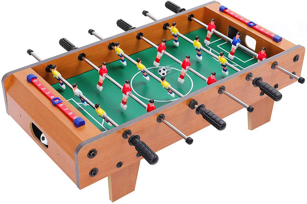 Football Table Mini with Wood for Adults and Kids, Portable Soccer Game , Party Entertainment