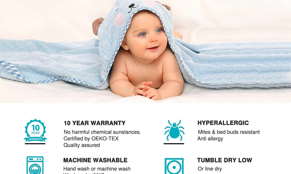 Vesgantti Waterproof Mattress Protector 35cm Deep Mattress Cover with Fully Elastic Skirt - Anti Allergy & Bed Bugs Proof Machine Washable(135 x 190 cm)